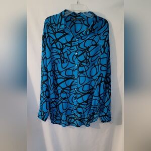 New York & Company Button Down Shirt Size XXL